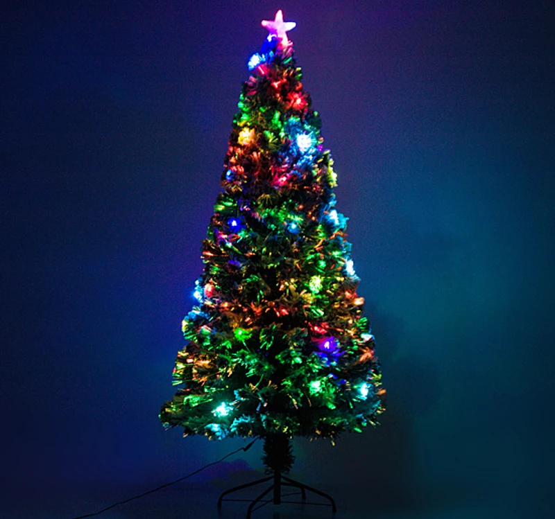 HOMCOM CHOINKA SZTUCZNA ŚNIEG 180 CM LED