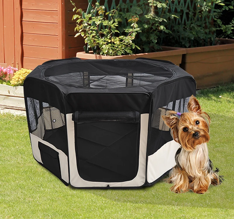 PawHut® Kojec Zagroda Wybieg dla Szczeniąt Królików Zajęcy Zwierząt Składany