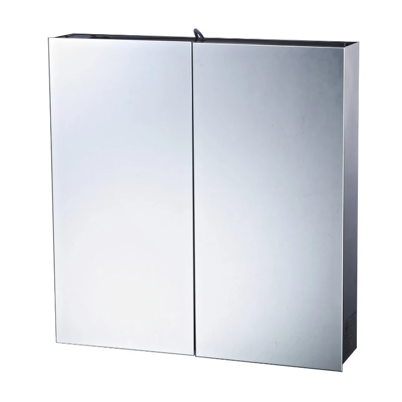 HOMCOM SZAFKA ŁAZIENKOWA LED LUSTRO WISZĄCA STALOWA