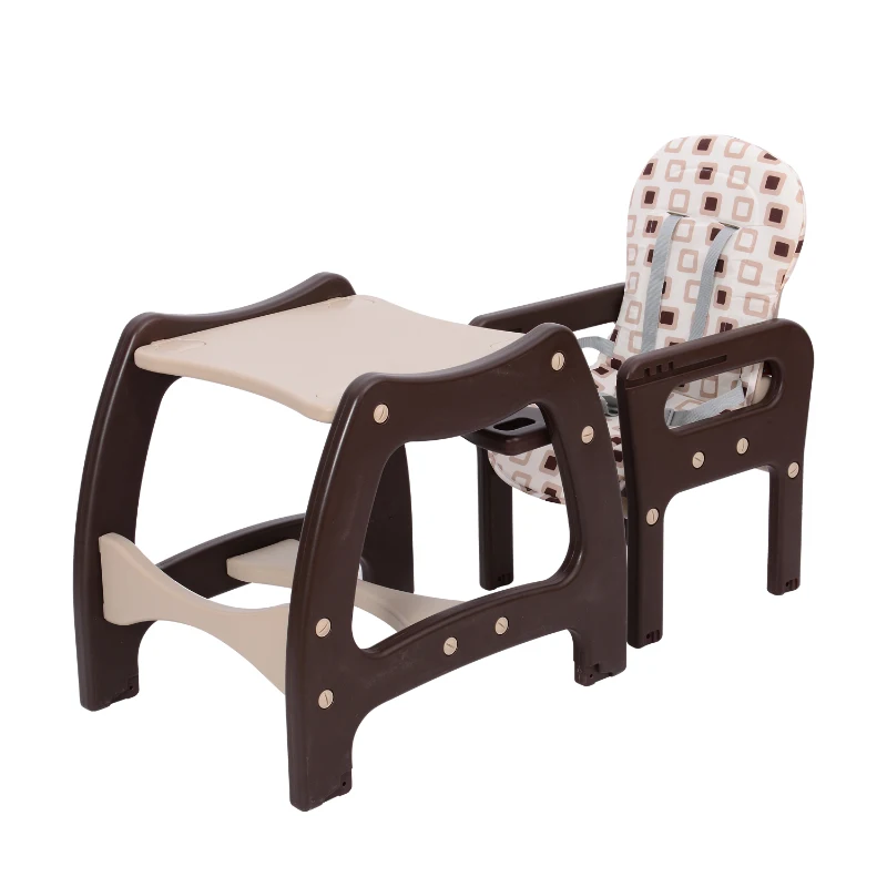 HOMCOM KRZESEŁKO DO KARMIENIA BUJANE FOTELIK BRĄZOWE