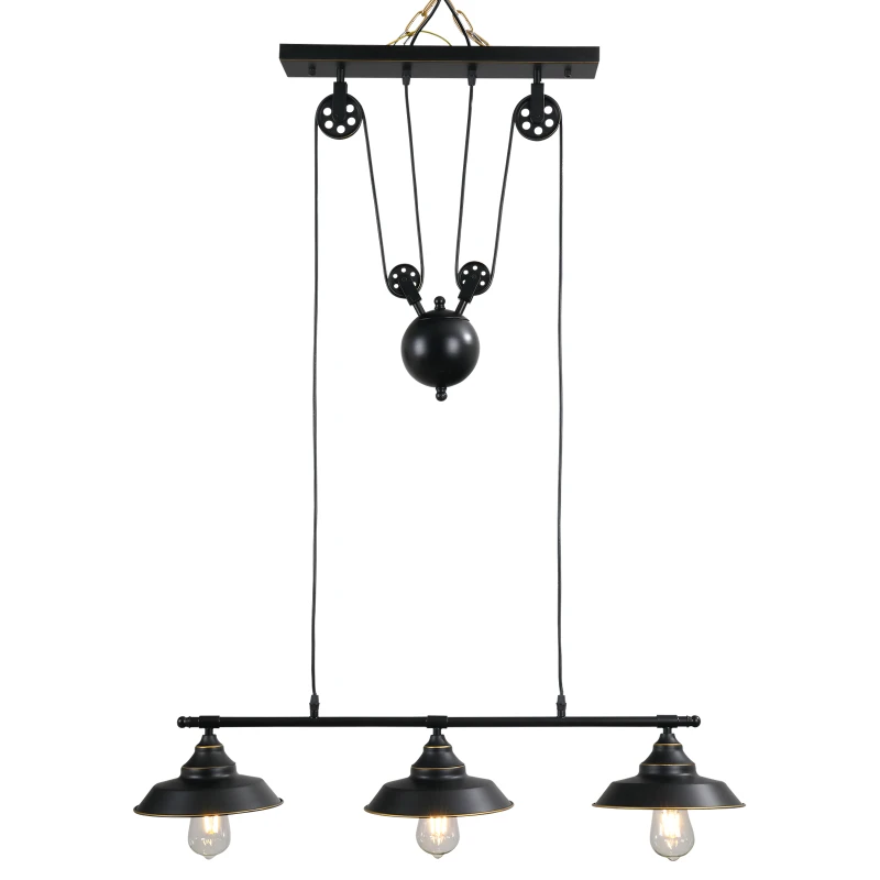 Lampa sufitowa Lampa wisząca industrialna vintage czarna