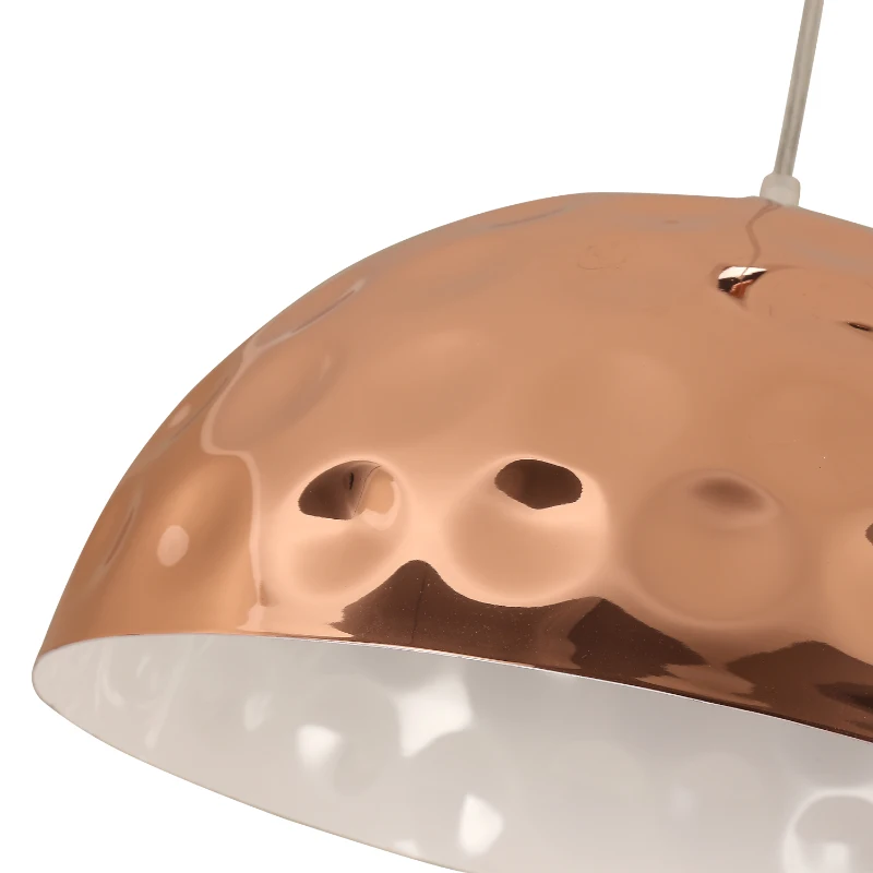 HOMCOM LAMPA SUFITOWA WISZĄCA Ф35cm E27 MIEDŹ METAL