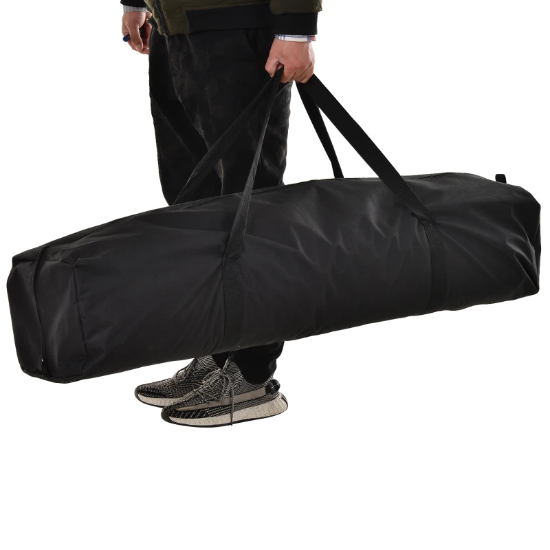 Outsunny® Pawilon Składany 4 Ścianki Siatkowe Namiot Ogrodowy Pop-Up Regulacja Wysokości Stal Niebieski