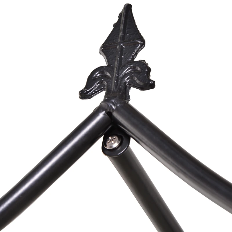 Outsunny® Pergola Ogrodowa Łuk na Rośliny Róże Odporna na Warunki Pogodowe 250 cm Metal