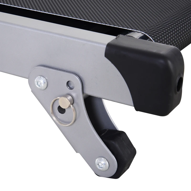 HOMCOM® BIEŻNIA NIEELEKTRYCZNA WYŚWIETLACZ LCD 3 STOPNIE POCHYLENIA SKŁADANA stal 123 X 58,5 X 115-140 cm