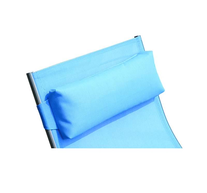 Outsunny LEŻAK OGRODOWY Z PODGŁÓWKIEM SKŁADANY niebieski