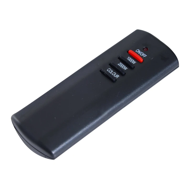 HOMCOM KOMINEK ELEKTRYCZNY SZKLANY LED 1000/2000 W czarny