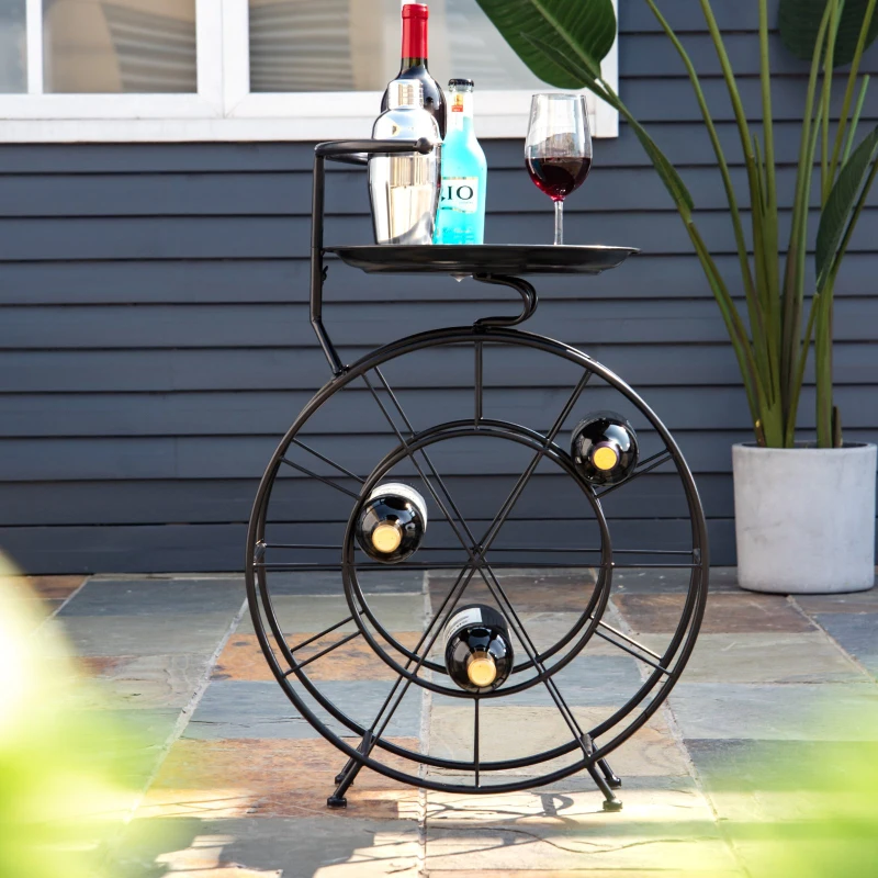 Regał na wino, stojak na wino, regał na butelki, półka na wino, stojak ozdobny na 18 butelek, metal