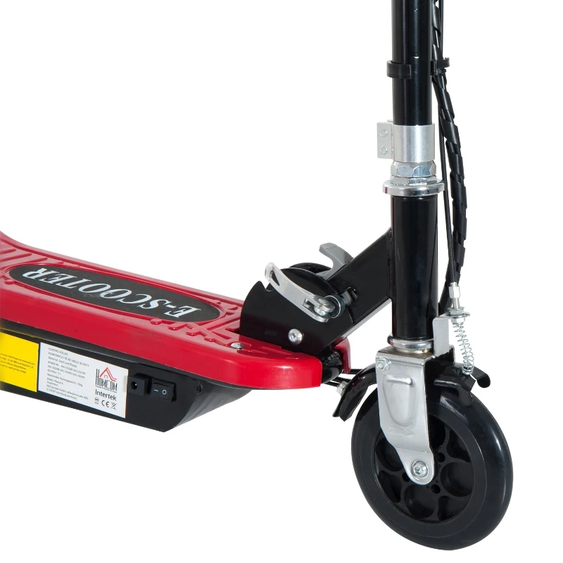 HOMCOM HULAJNOGA ELEKTRYCZNA Z SIEDZENIEM 120 W czerwona