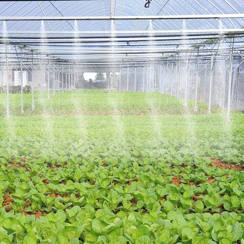 Outsunny® System Nawadniania Chłodzenia Mgiełką Natryskową Outdoor Mosiądz Nawadnianie Kropelkowe