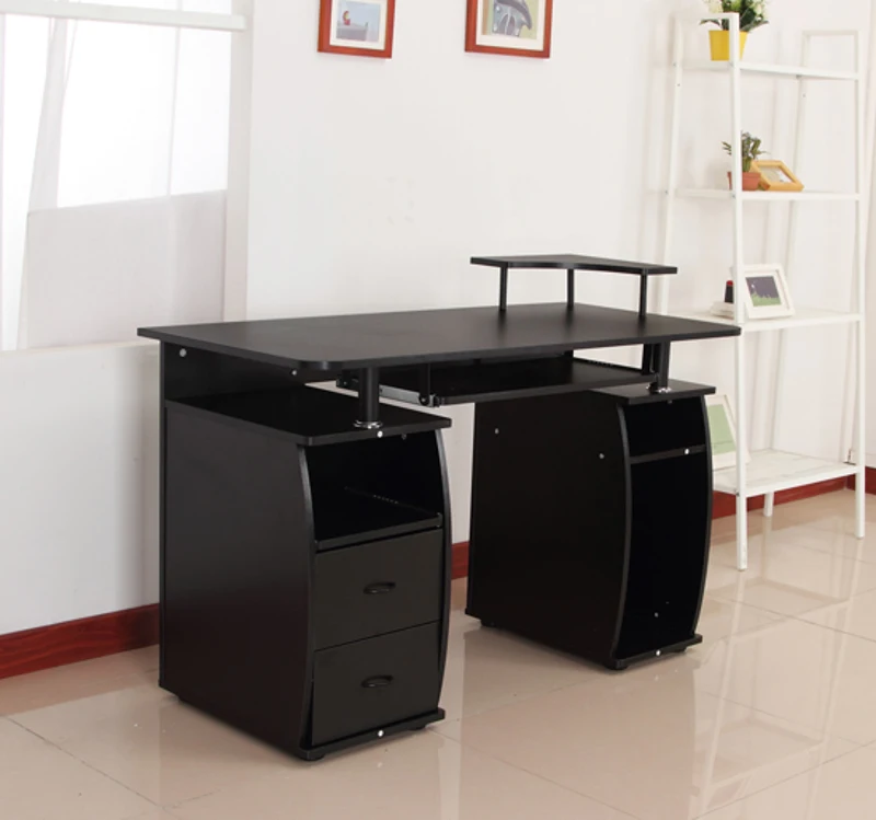 HOMCOM BIURKO KOMPUTEROWE BIUROWE czarne