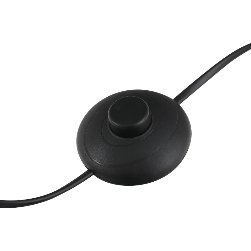 Lampa podłogowa HOMCOM z regulowaną głowicą, lampa stojąca, regulowana jasność, stal, kolor srebrny, 35 x 35 x 180 cm