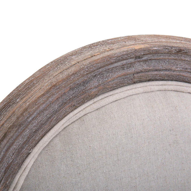 HOMCOM zestaw 2 krzeseł do jadalni design retro krzesło kuchenne krzesło tapicerowane z podkładkami 51 x 51 x 96 cm