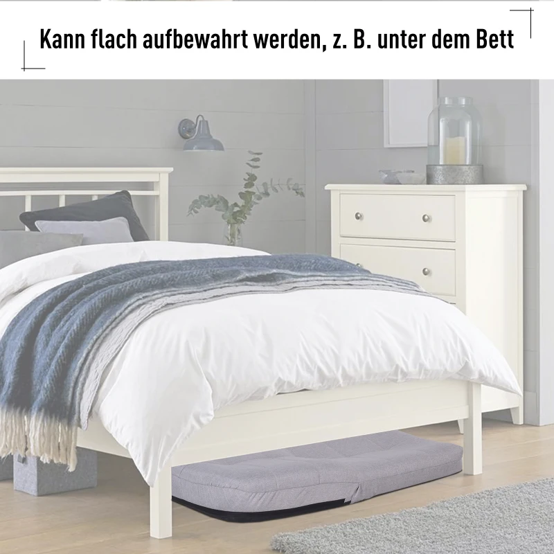 HOMCOM® SIEDZISKO KRZESŁO TAPICEROWANE FOTEL NISKI BEZ NÓŻEK Z OPARCIEM 5-STOPNIOWA REGULACJA len metalowy stelaż jasnoszary 63 x T65 x 60 cm