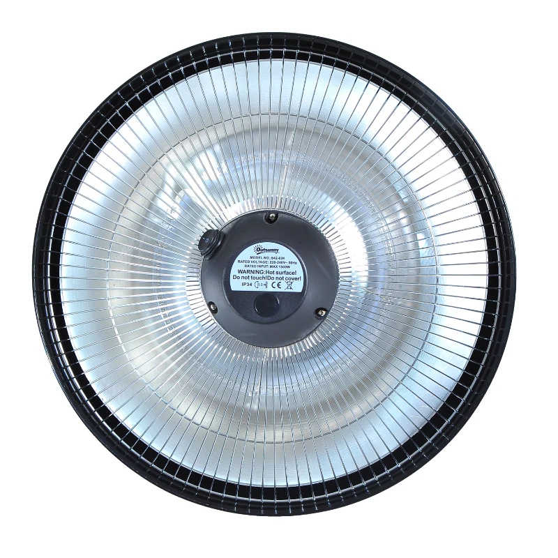 Outsunny PROMIENNIK PODCZERWIENI TARASOWY 1500 W czarny