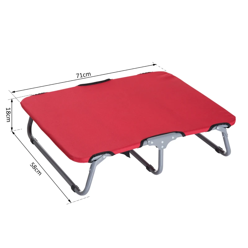 PawHut® LEŻANKA ŁÓŻKO DLA PSA KOTA  SKŁADANA czerwona