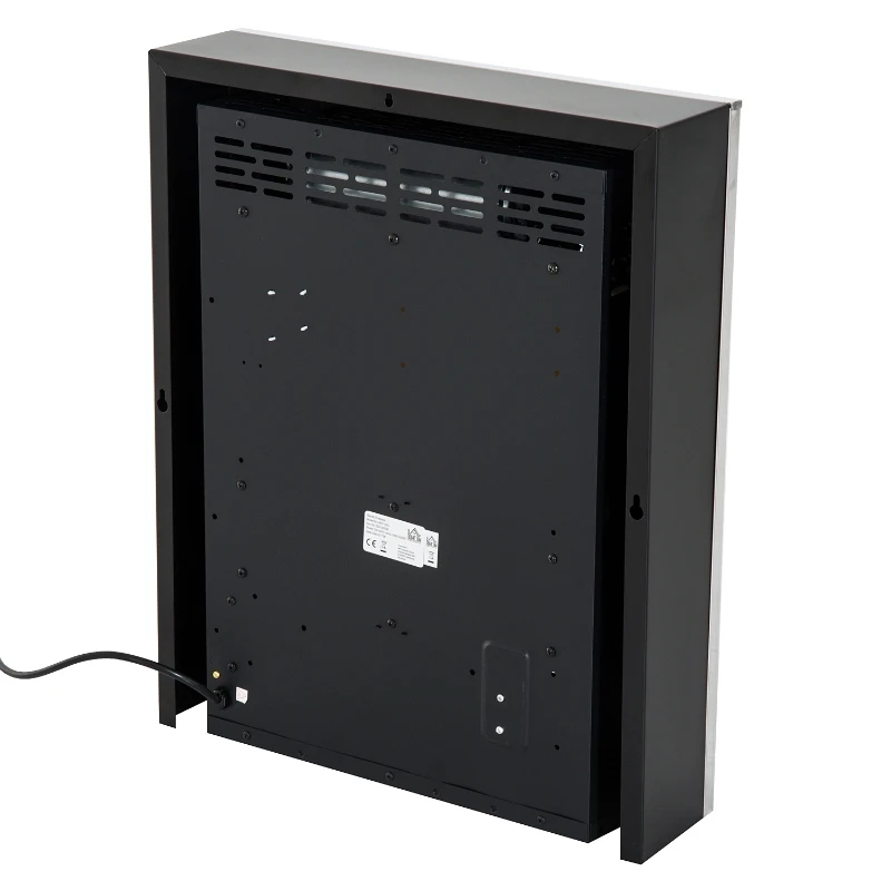 HOMCOM KOMINEK ELEKTRYCZNY 1000/2000 W srebrny