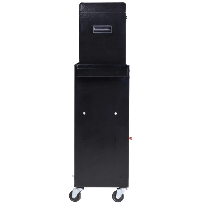 DURHAND Werkplaatswagen gereedschapskast gereedschapskist met 5 laden 360° draaibare wielen metaal 52,5 x 28 x 104,5 cm