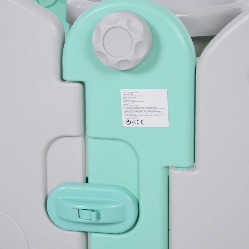 Kojec dziecięcy barierka 12 elementów siatka ochronna HDPE zielona