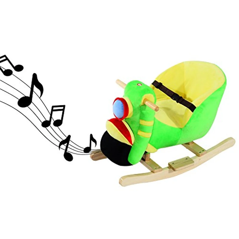 HOMCOM MOTOCYKL NA BIEGUNACH KOŁYSKA 32 PIOSENKI pluszowy