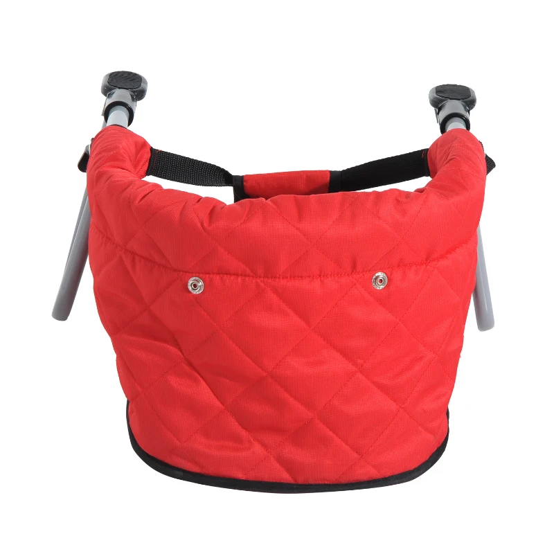 HOMCOM KRZESEŁKO DO KARMIENIA DZIECIĘCE czerwone