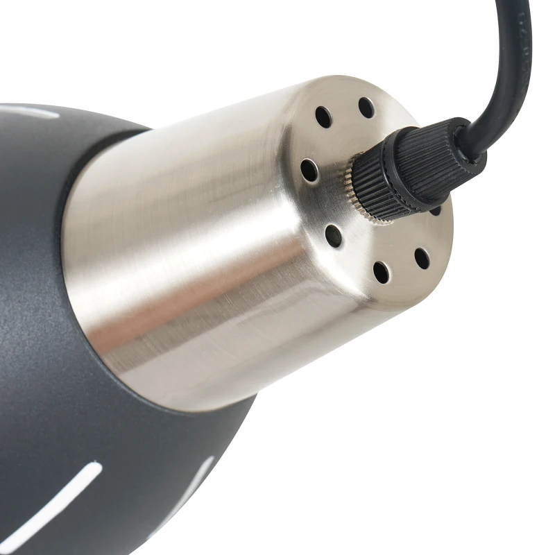 HOMCOM® ZESTAW 3 LAMP SUFITOWYCH WISZĄCYCH E27 40W METAL czarny ∅13 x W16 cm