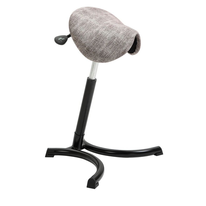 Podpora do stania Stołek do podpierania się Stołek siodłowy z funkcją pochylania z regulacją wysokości khaki