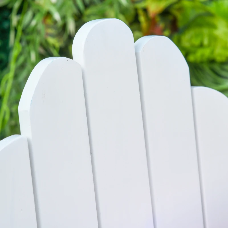 Krzesło ogrodowe w amerykańskim stylu dzieci leżak ogrodowy krzesło balkonowe z drewna biały