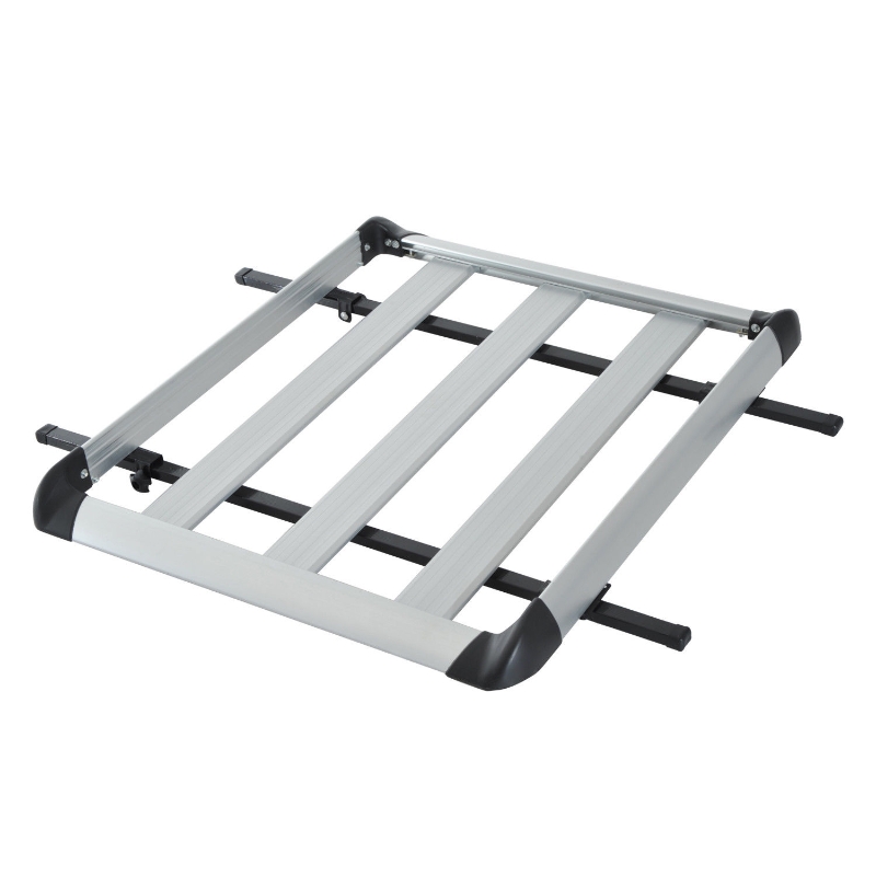 Bagażnik dachowy uniwersalny 110 cm aluminium srebrny HOMCOM