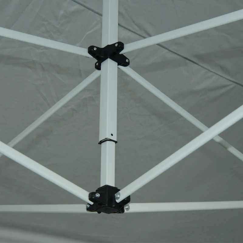 Outsunny PAWILON OGRODOWY NAMIOT IMPREZOWY SKŁADANY Z 3 ŚCIANAMI BOCZNYMI 3x4,5M biały