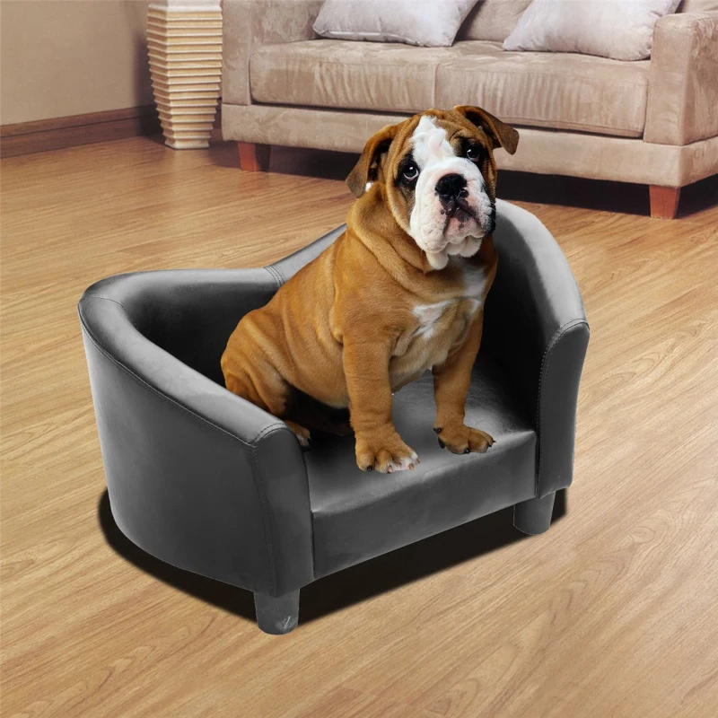 PawHut LEGOWISKO SOFA KANAPA DLA PSA  czarny