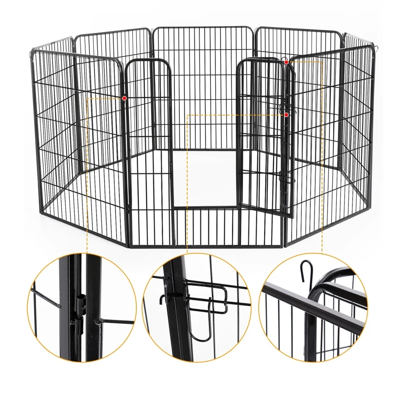 PawHut® Zagroda Dla Królika Szczeniąt 80x100