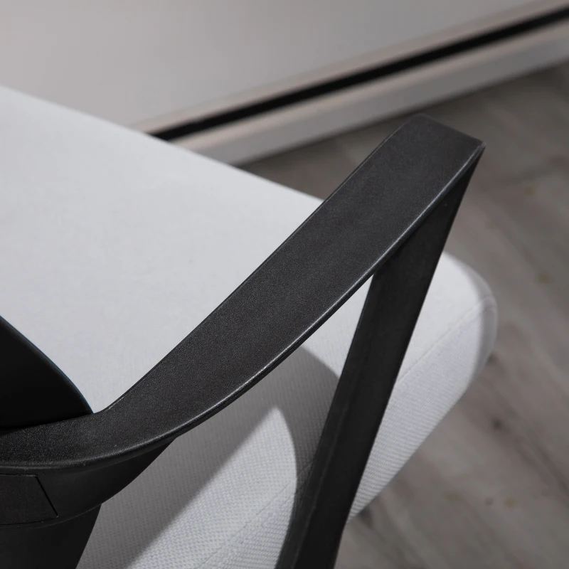 Krzesło biurowe Krzesło obrotowe z funkcją przechylania z regulacją wysokości stal szary