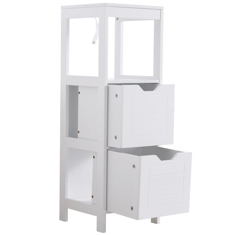 Regał łazienkowy Szafka łazienkowa Szafka kuchenna z szufladami otwarte półki MDF