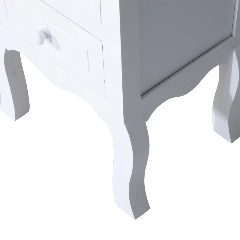 HOMCOM SZAFKA STOLIK NOCNY KONSOLA biała