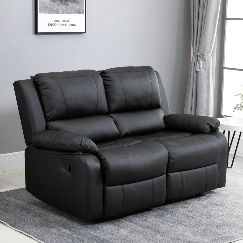 Sofa dwuosobowa regulowane oparcia Leżanka Fotel drewniane nogi PU 3 kolory