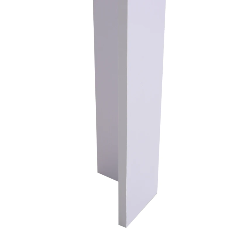 HOMCOM® STÓŁ BAROWY STÓŁ BISTRO BUFET 3 PÓŁKI biały