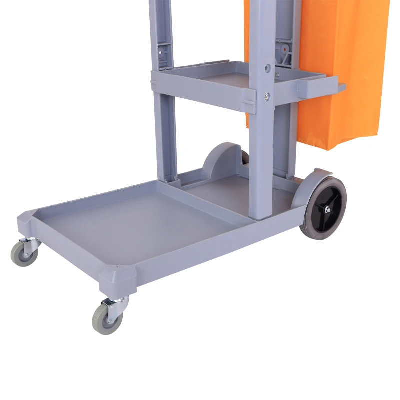 HOMCOM WÓZEK SERWISOWY DO SPRZĄTANIA 3 PÓŁKI