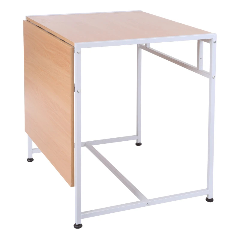 HOMCOM® STÓŁ SKŁADANY BIURKO 2 w 1 Płyta MDF Buk