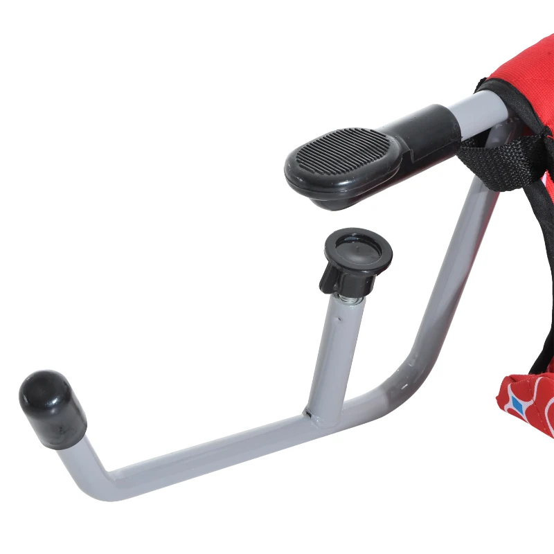 HOMCOM KRZESEŁKO DO KARMIENIA DZIECIĘCE czerwone