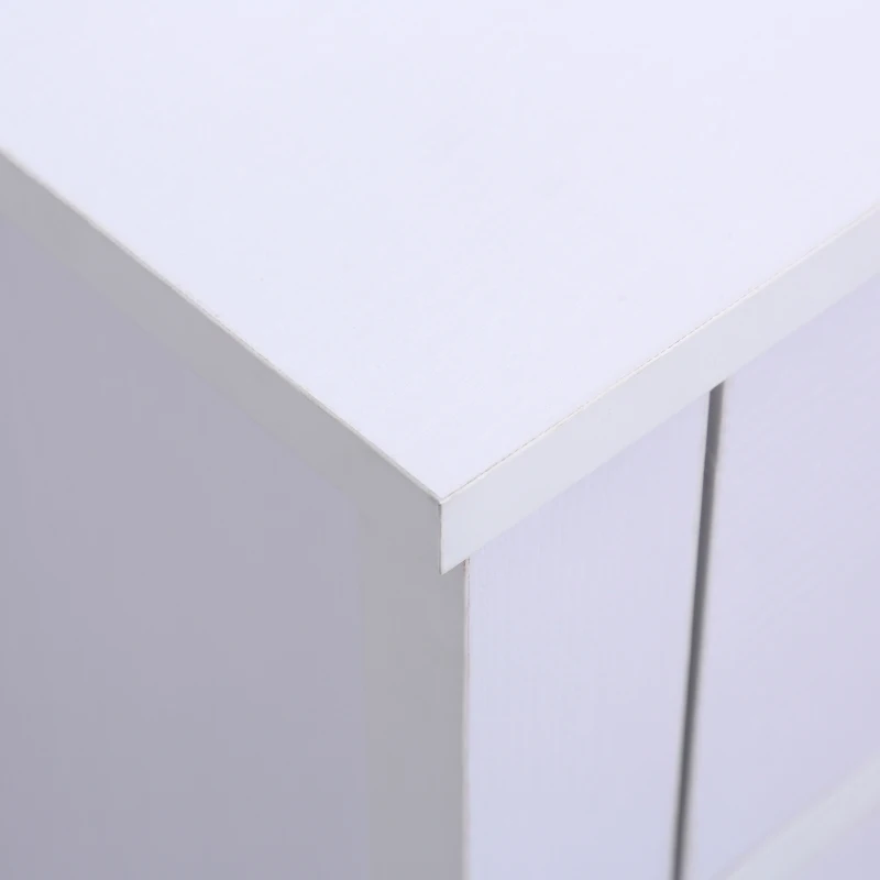 HOMCOM® SZAFKA REGAŁ KOMODA NA BUTY 2 SZUFLADY biała