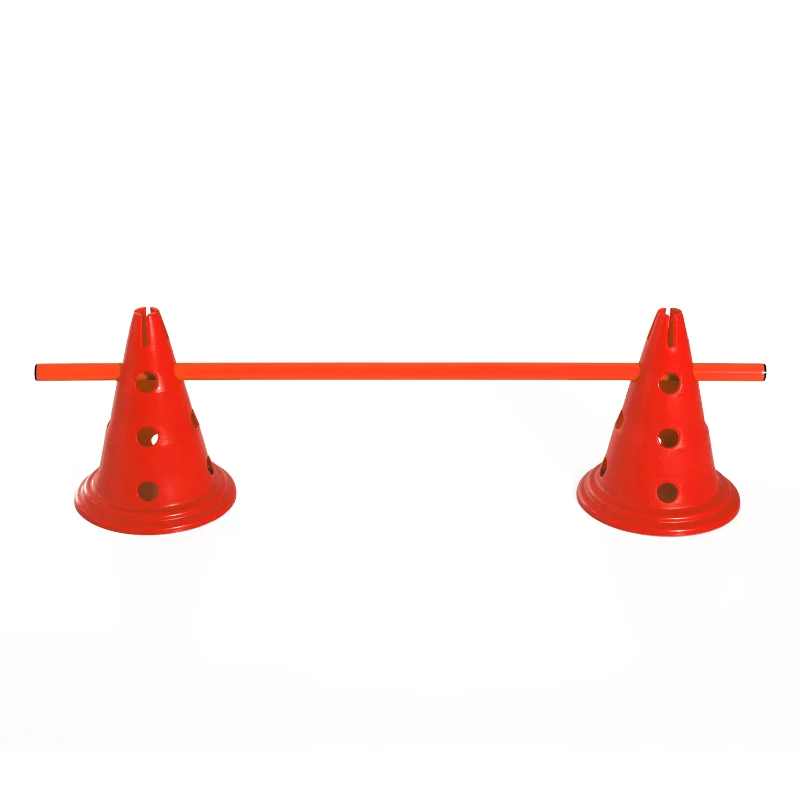 PawHut TOR PRZESZKÓD DLA PSA AGILITY 6 PACHOŁKÓW + 3 DRĄŻKI  30CM czerwony