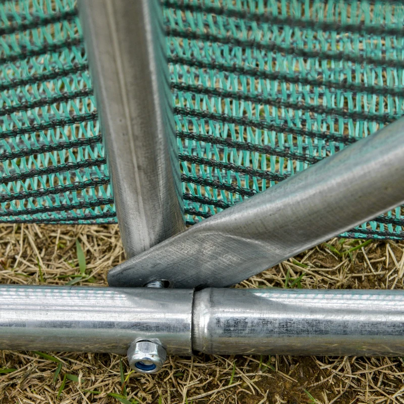 Tunel ogrodniczy foliowy szklarnia ochrona roślin przed mrozem słońcem HDPE, ciemnozielony 3x3x2 m Outsunny