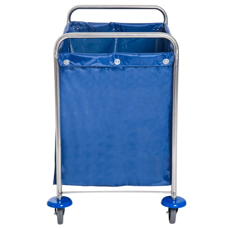 HOMCOM WÓZEK KOSZ NA PRANIE WÓZEK TRANSPORTOWY 300 L