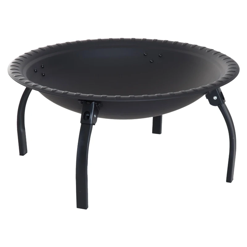 Outsunny PALENISKO OGRODOWE Z POKRYWĄ OGNISKO DO GRILLA 55cm