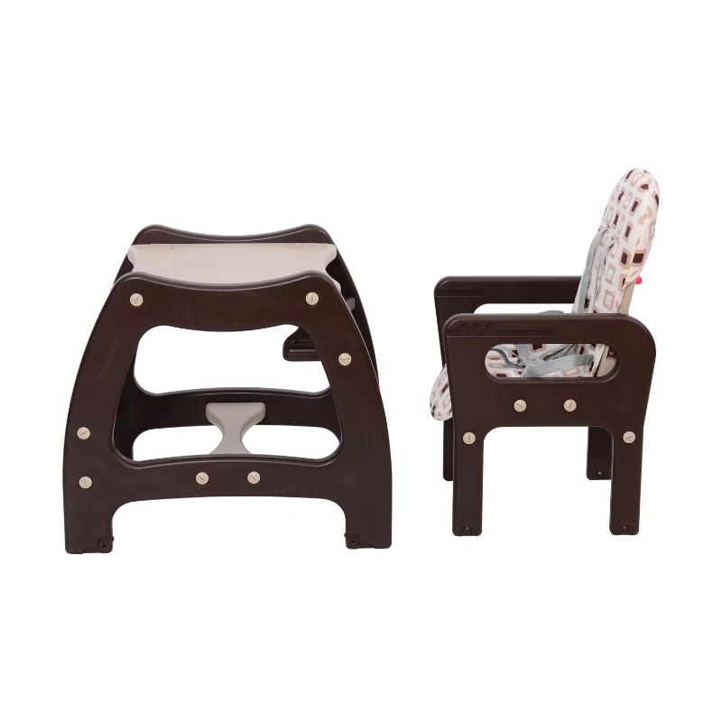 HOMCOM KRZESEŁKO DO KARMIENIA BUJANE FOTELIK BRĄZOWE