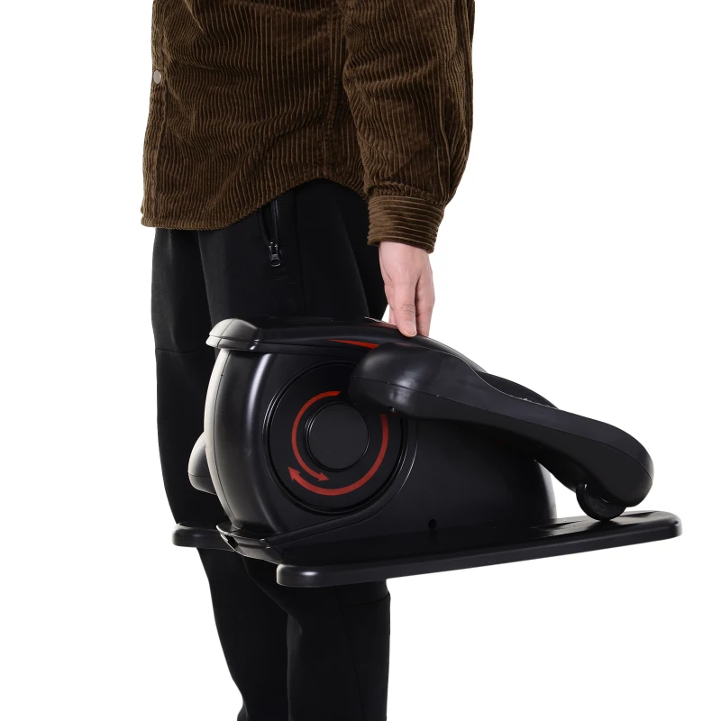 Mini stepper stepper skrętny urządzenie do treningu fitness w domu regulowana prędkość czarny