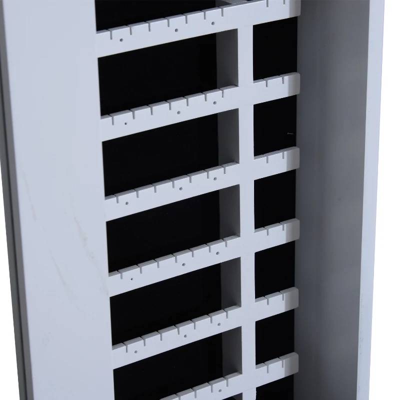 HOMCOM SZAFKA NA BIŻUTERIĘ Z LUSTREM biała