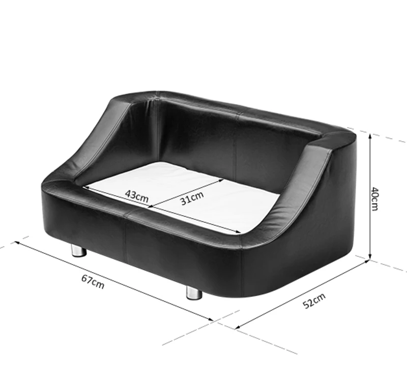 PawHut LEGOWISKO KANAPA DLA PSA KOTA czarny