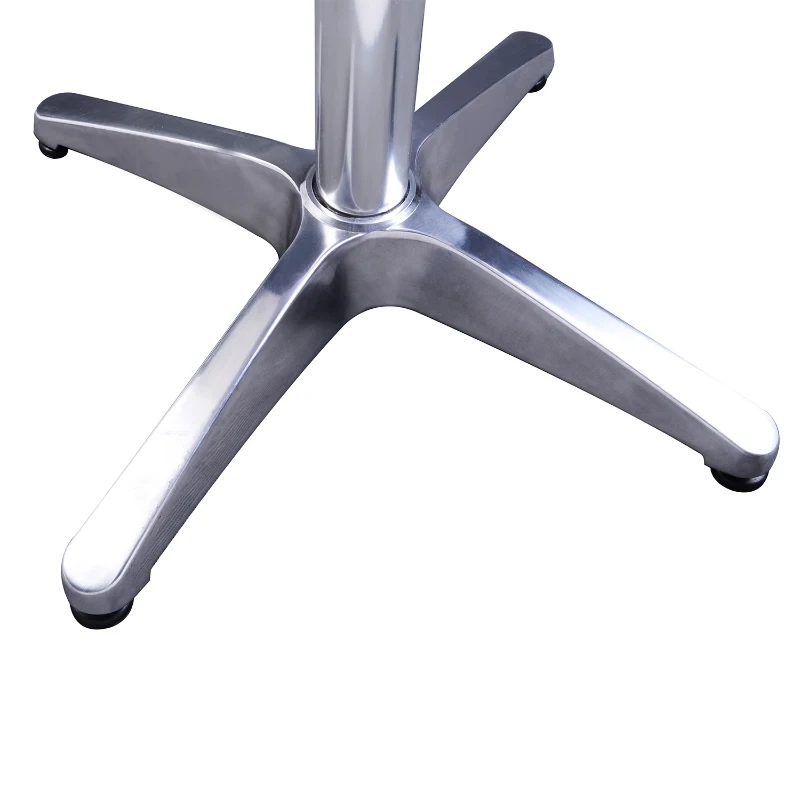 HOMCOM STÓŁ BAROWY BISTRO PUB REGULACJA WYS. KWADRAT ALUMINIUM srebrny